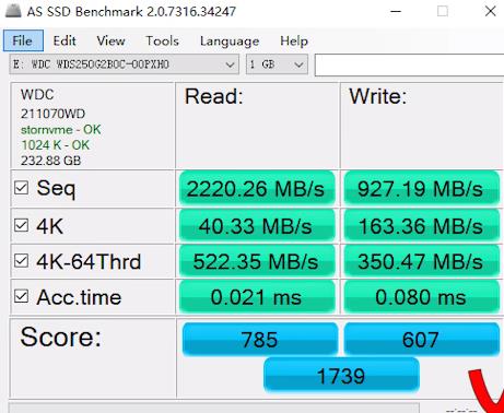 西部數據sn550250gb